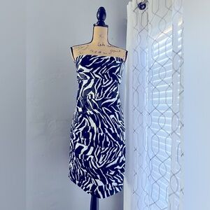 SNAP ZEBRA PRINT DRESS SIZE 14W